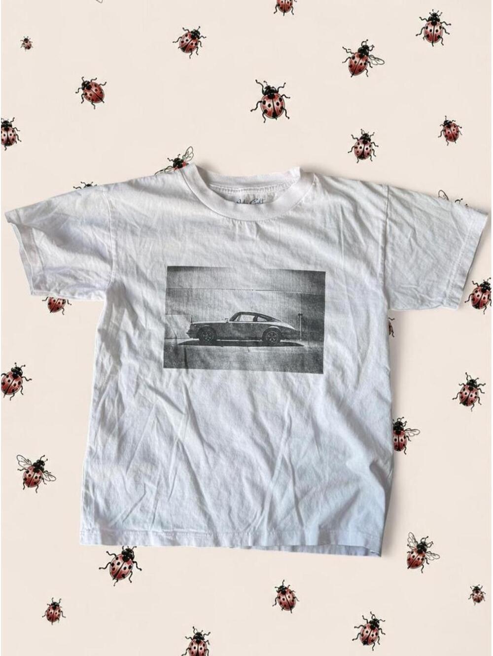 Brandy Melville light pink graphic tee